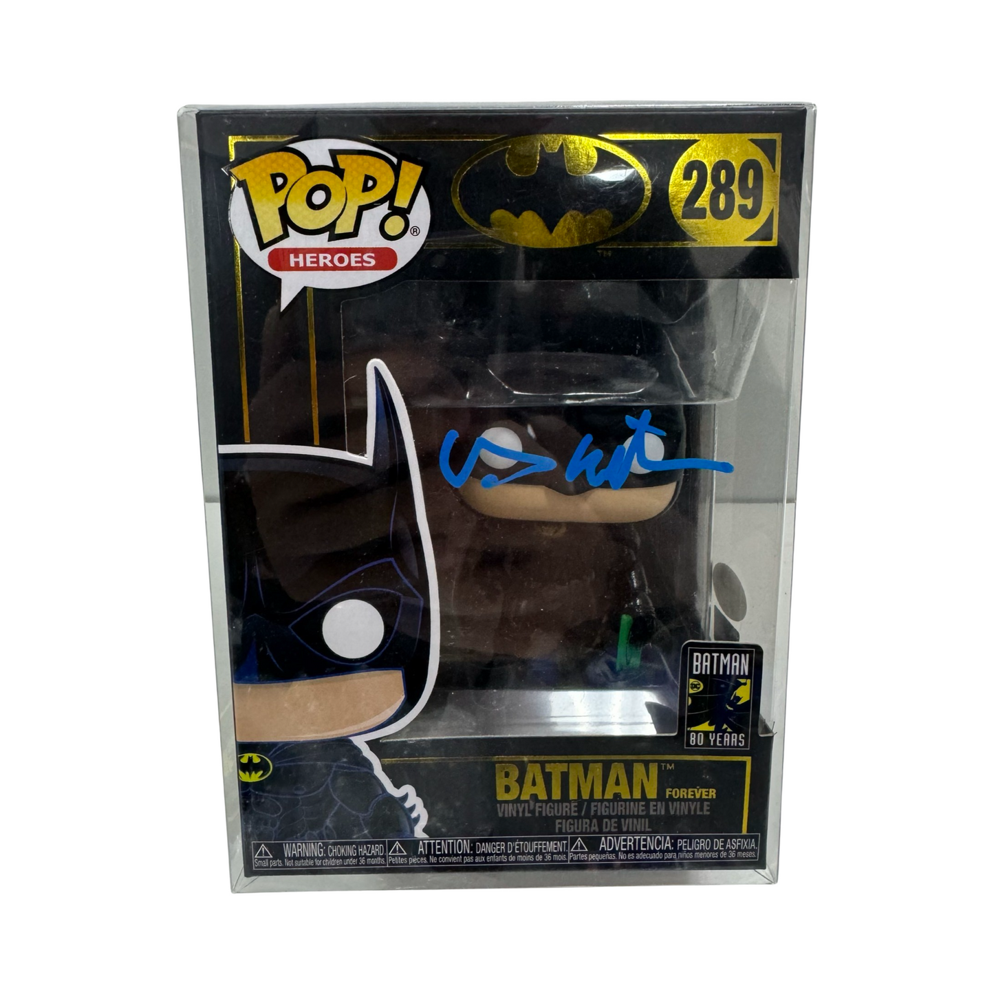Val Kilmer Autographed Batman Forever #289 Funko Pop 80th Anniversary JSA