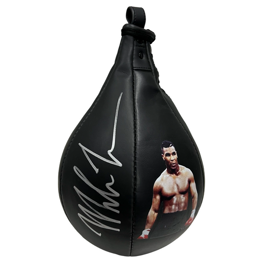 Mike Tyson Autographed Art Speed Bag Fiterman