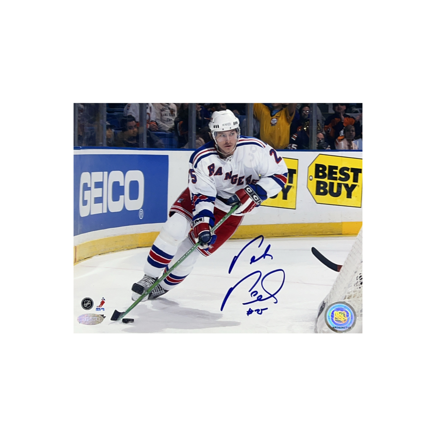 Petr Prucha Autographed New York Rangers 8x10 Steiner
