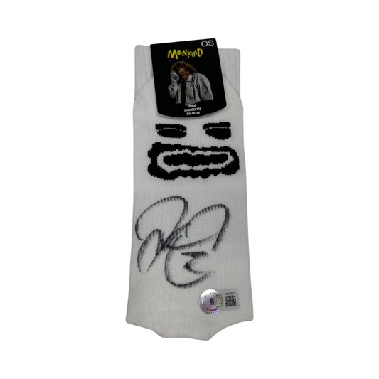 Mick Foley Mankind Autographed Socko Sock Single Beckett
