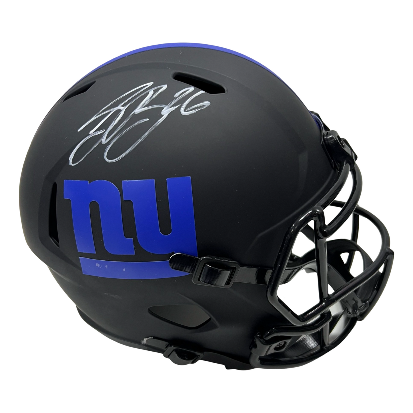 Saquon Barkley Autographed New York Giants Eclipse Replica Helmet Beckett