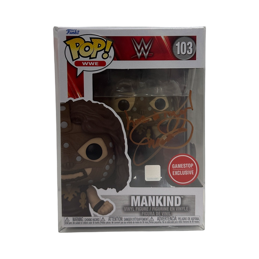 MIck Foley Mankind Autographed WWE Funko Pop "Have A Nice Day" Inscription Beckett