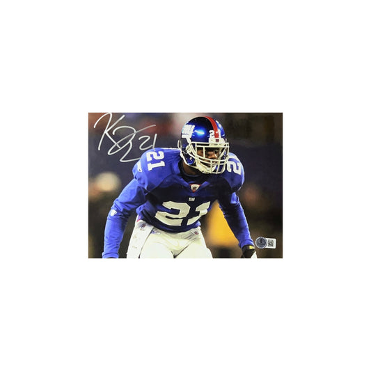 Kenny Phillips Autographed New York Giants Stance 8x10 Beckett