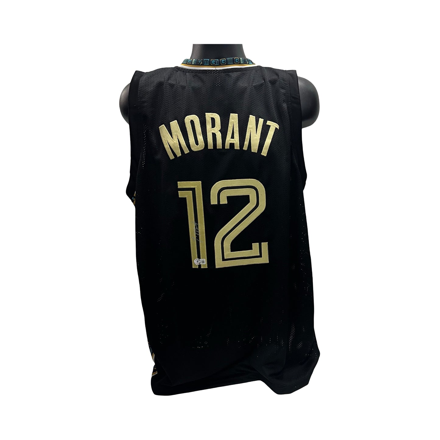 Ja Morant Autographed Memphis Grizzlies Black Jersey Beckett