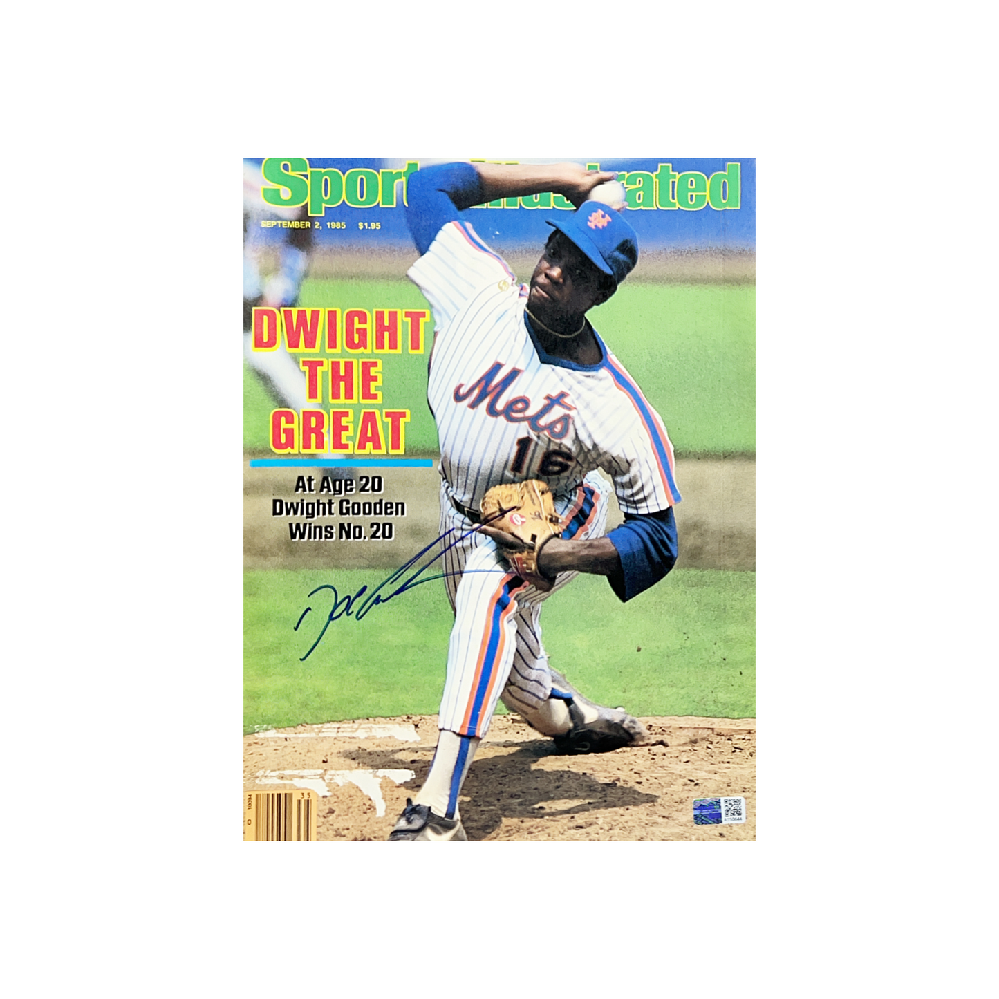 Doc Gooden Autographed New York Mets Sports Illustrated Magazine Steiner CX