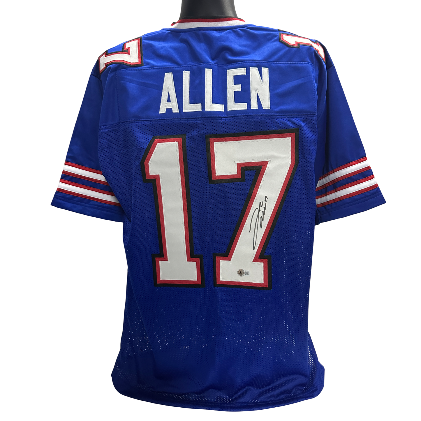 Josh Allen Autographed Buffalo Bills Blue Jersey Beckett