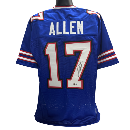 Josh Allen Autographed Buffalo Bills Blue Jersey Beckett