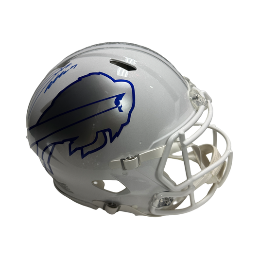 Josh Allen Autographed Buffalo Bills Ridell 2025 Rivalries Authentic Helmet Beckett