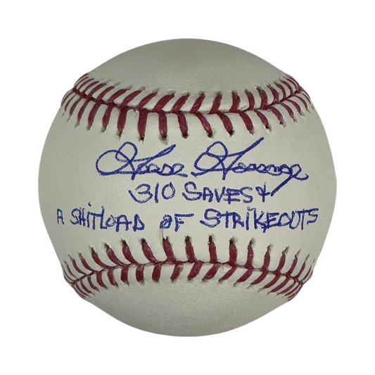 Goose Gosage Autographed OMLB "310 Saves + A Shitload Of Strikeouts" Inscription Beckett
