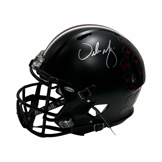 Urban Meyer Autographed Ohio State Buckeyes Eclipse Authentic Helmet Beckett