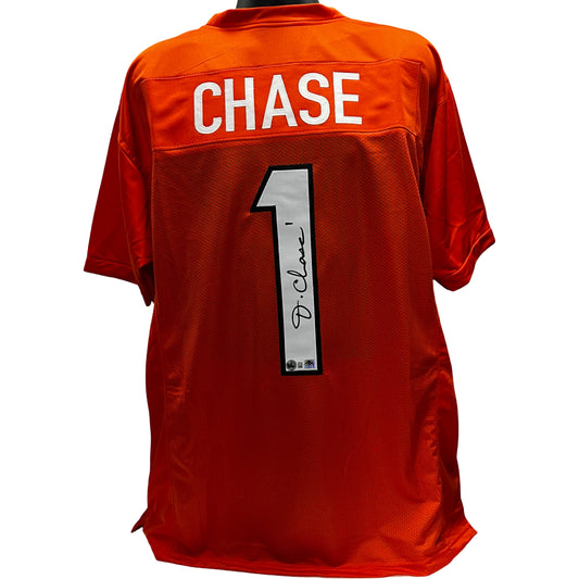 Ja'Marr Chase Autographed Cincinnati Bengals Orange Jersey Beckett