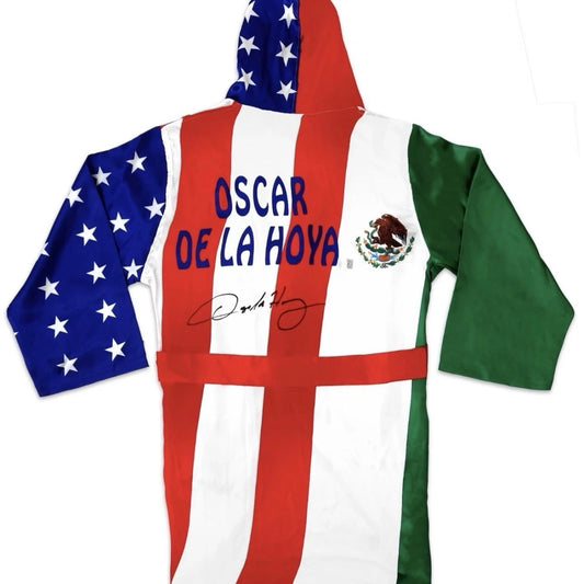 Oscar De La Hoya Autographed Boxing Robe ASI