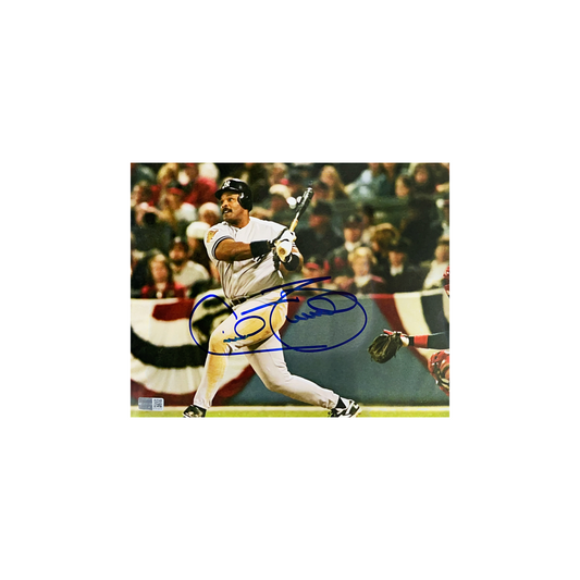 Cecil Fielder Autographed New York Yankees World Series Swing 8x10 Steiner CX