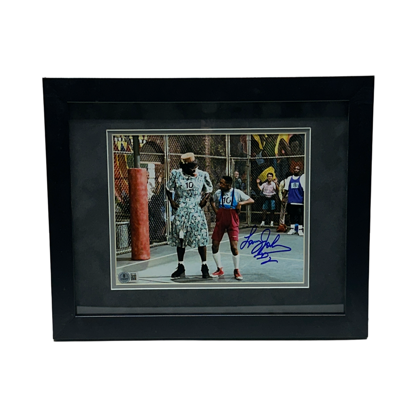 Larry Johnson Autographed Grandmama w/ Urkle 8x10 Beckett - Framed