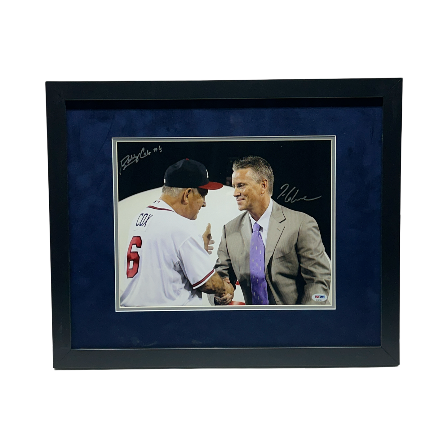 Bobby Cox & Tom Glavine Autographed Atlanta Braves 11x14 PSA - Framed