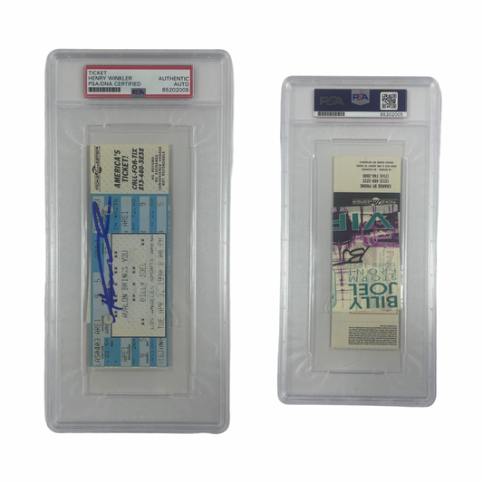 Henry Winkler Autographed Billy Joel Concert Ticket From Personal Collection PSA Auto Authentic