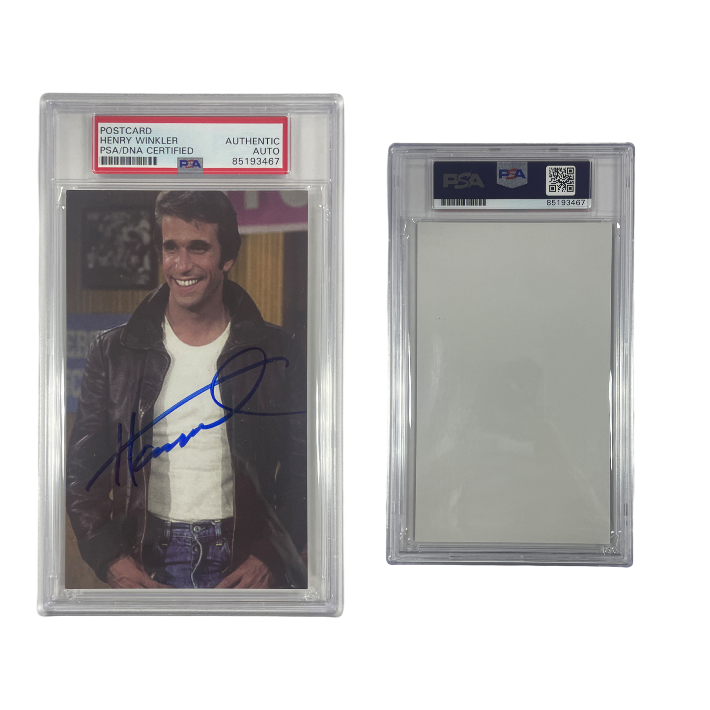 Henry Winkler Autographed Postcard From Personal Collection PSA Auto Authentic