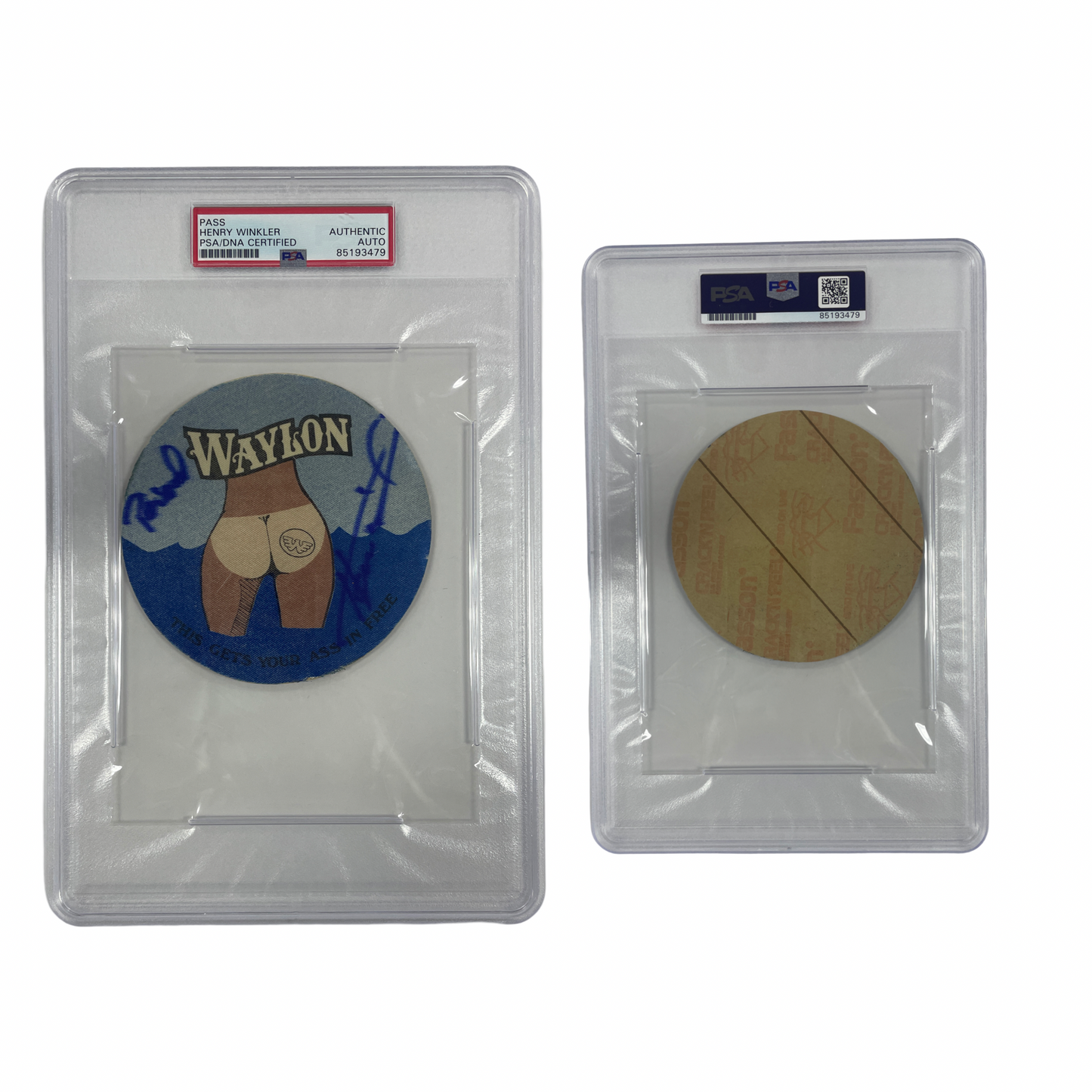 Henry Winkler Autographed Waylon Concert Pass From Personal Collection PSA Auto Authentic