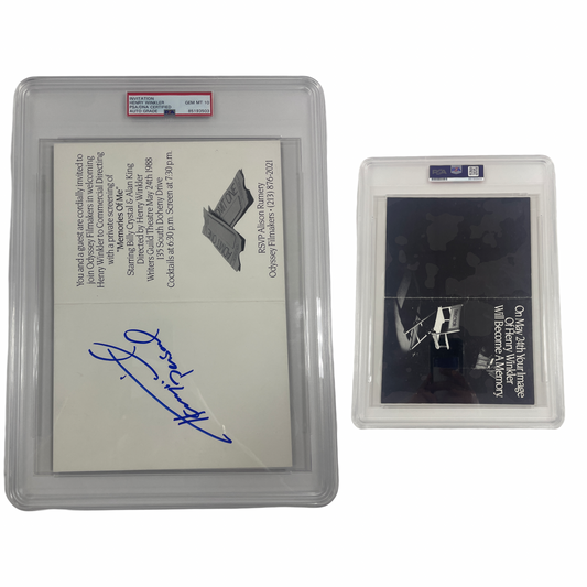 Henry Winkler Autographed Memories of Me Invitation From Personal Collection PSA Auto Authentic