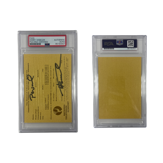 Henry Winkler Autographed Daytime Emmy Awards Pass From Personal Collection PSA Auto Authentic