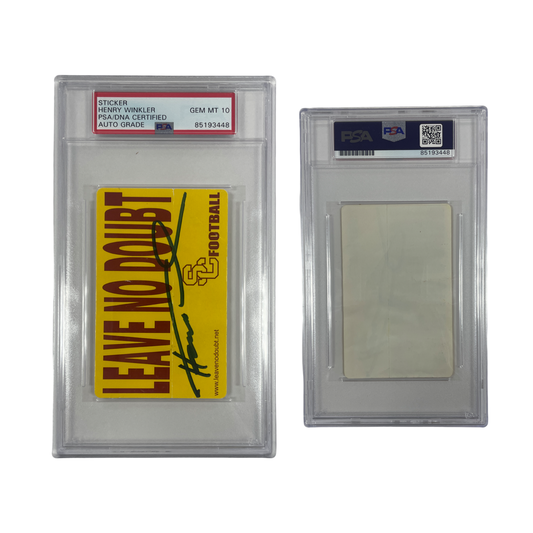 Henry Winkler Autographed USC Football Sticker From Personal Collection PSA Auto Authentic