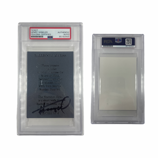 Henry Winkler Autographed Waylon Concert Pass From Personal Collection PSA Auto Authentic