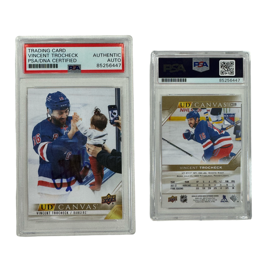 2022-23 Vincent Trocheck Autographed Upper Deck UD Canvas #C319 PSA Auto Authentic