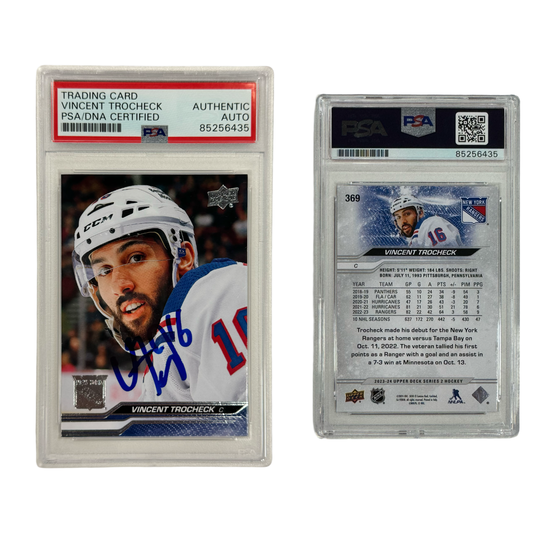 2023-24 Vincent Trocheck Autographed Upper Deck Series 2 #369 PSA Auto Authentic