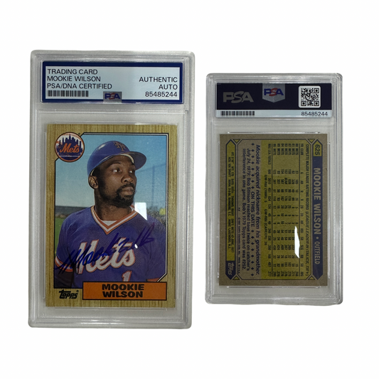 1987 Mookie WIlson Autographed Topps #625 PSA Auto Authentic