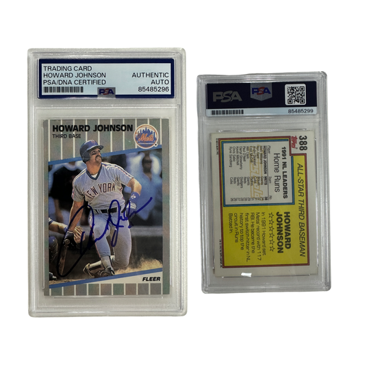 1989 Howard Johnson Autographed Fleer #39 PSA Auto Authenitc