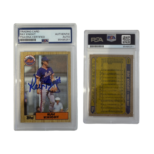 1987 Ray Knight Autographed Topps #488 PSA Auto Authentic