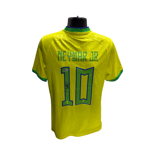 Neymar Jr. Signed 2022 World Cup Jersey Brazil Brasil Beckett BAS Witness
