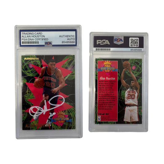 1994 Allan Houston Autographed Fleer Rookie Sensation #10 of 25 PSA Auto Authentic