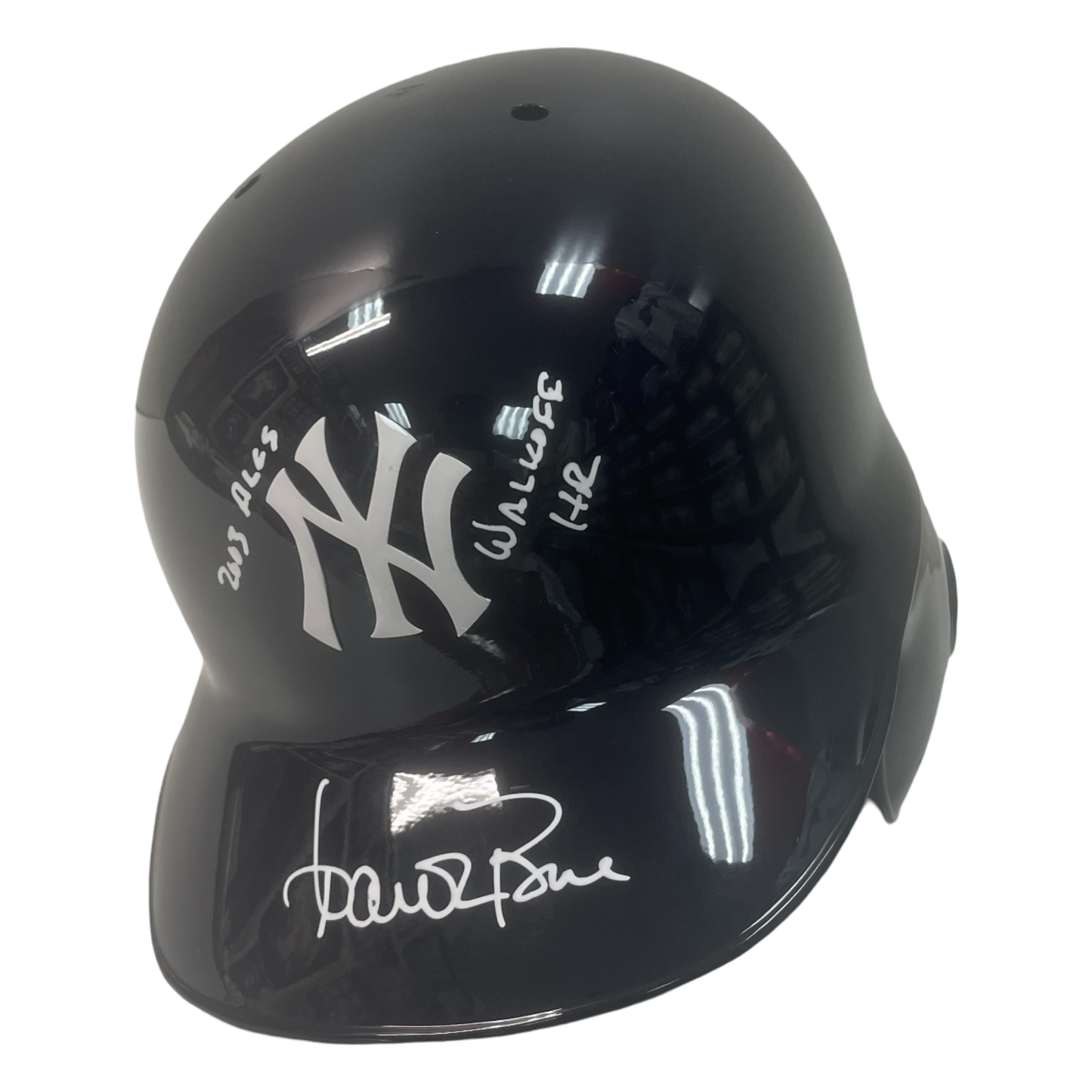 Aaron Boone Autographed New York Yankees Batting Helmet “2003 ALCS Walkoff HR” Inscription Steiner CX