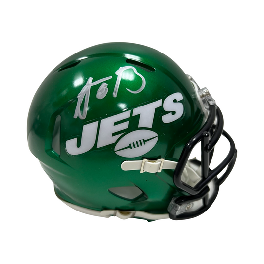 Aaron Rodgers Autographed New York Jets Speed Mini Helmet Fanatics