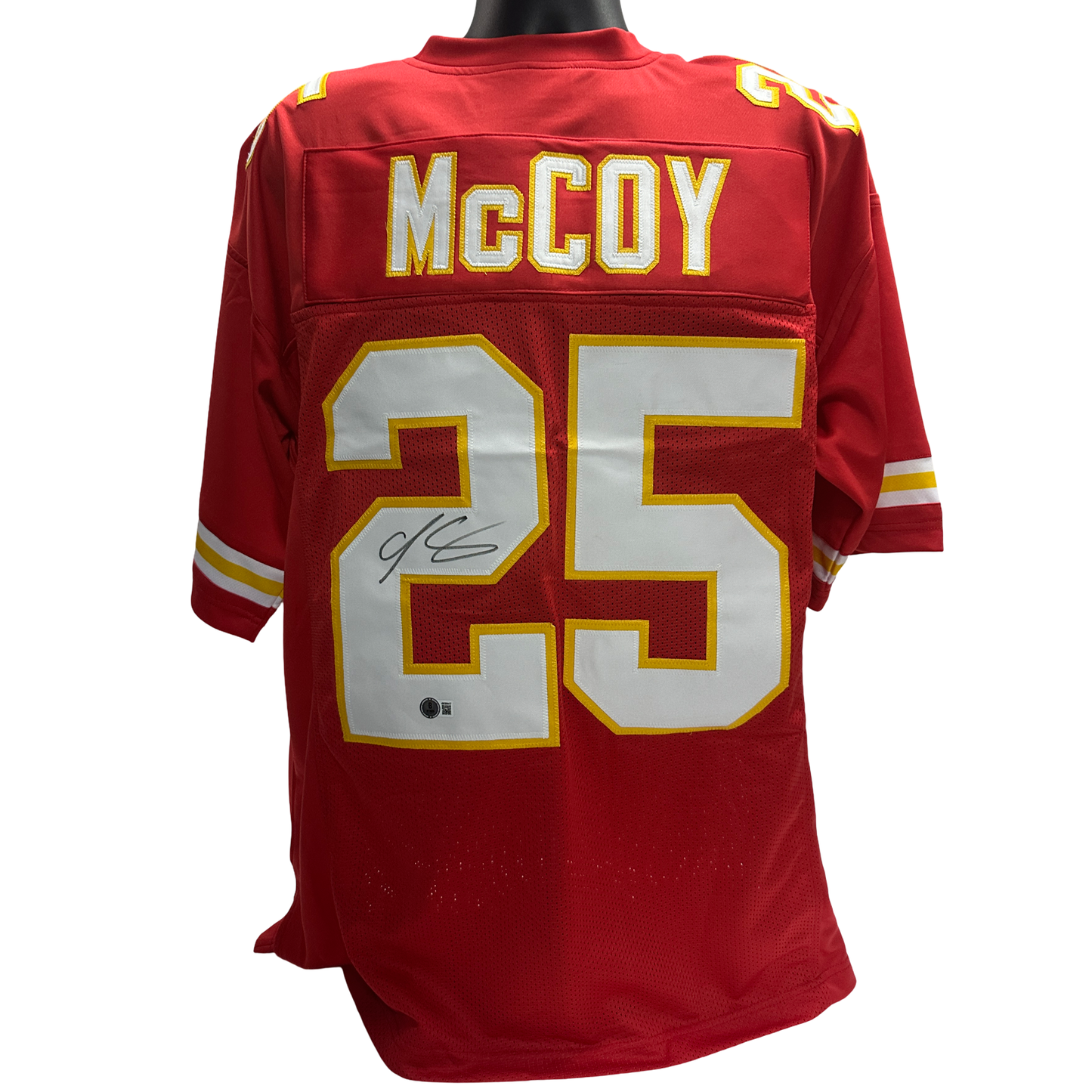 LeSean McCoy Autographed Kansas City Chiefs Red Jersey Beckett