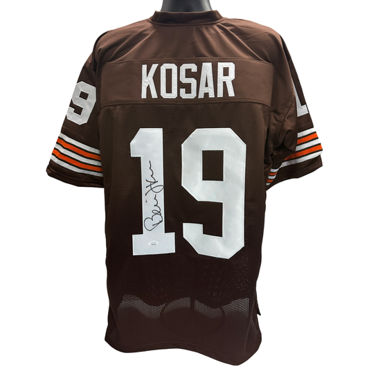 Bernie Kosar Autographed Cleveland Browns Brown Jersey Beckett