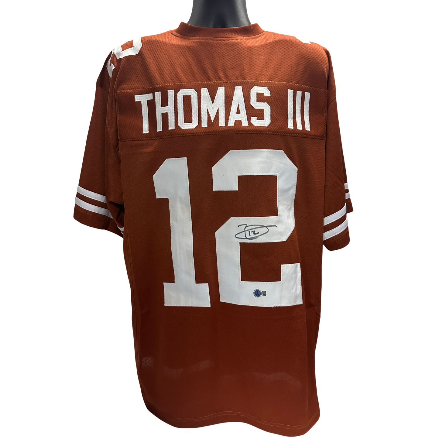 Earl Thomas III Autographed Texas Longhorns Brown Jersey Beckett