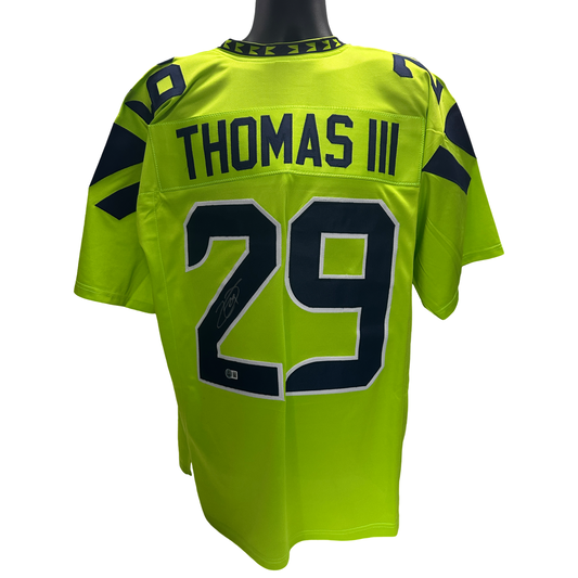 Earl Thomas III Autographed Seattle Seahawks Color Rush Jersey Beckett