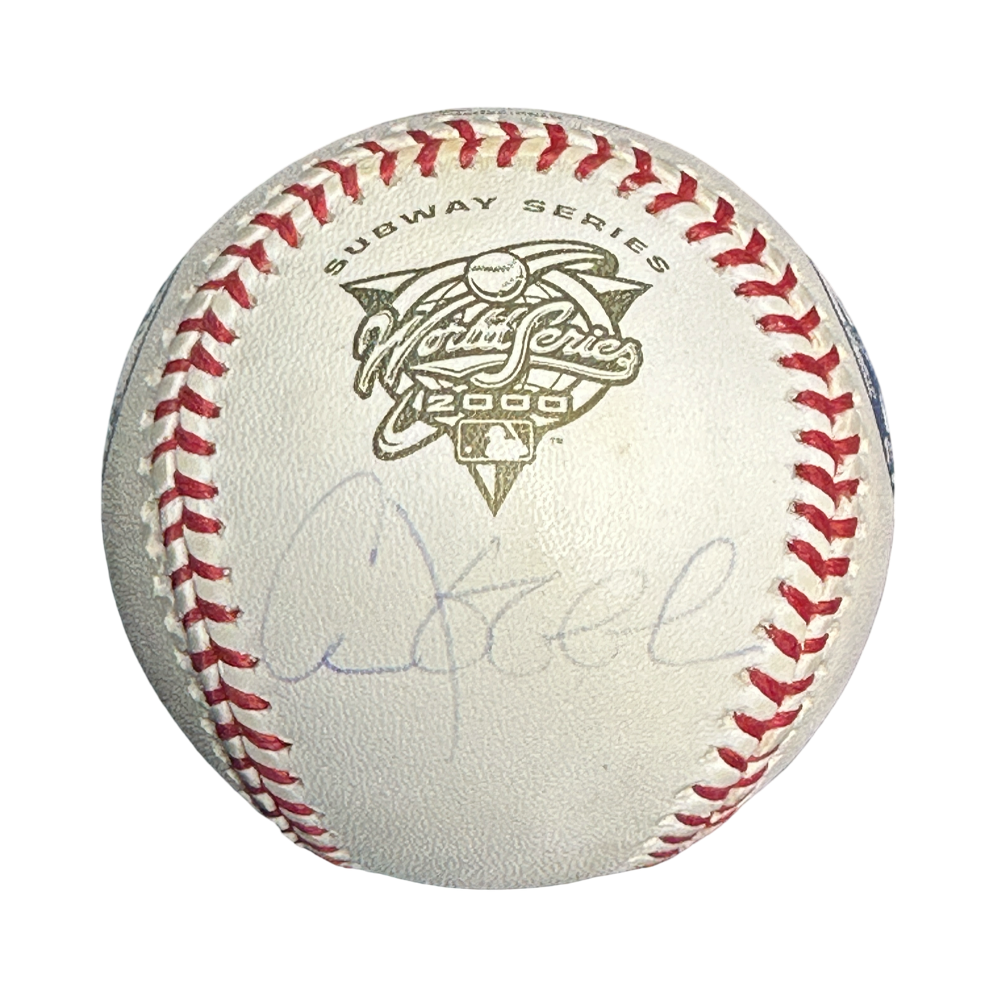 Chuck Knoblauch Autographed 2000 World Series Subway Series OMLB JSA COA