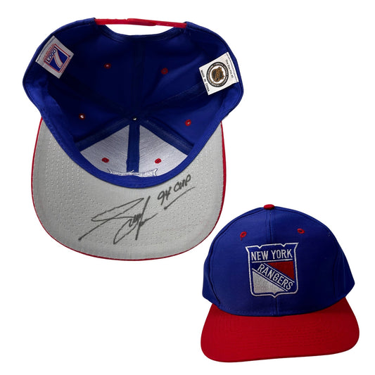 Adam Graves Autographed New York Rangers Hat Inscribed "94 Cup" Steiner CX
