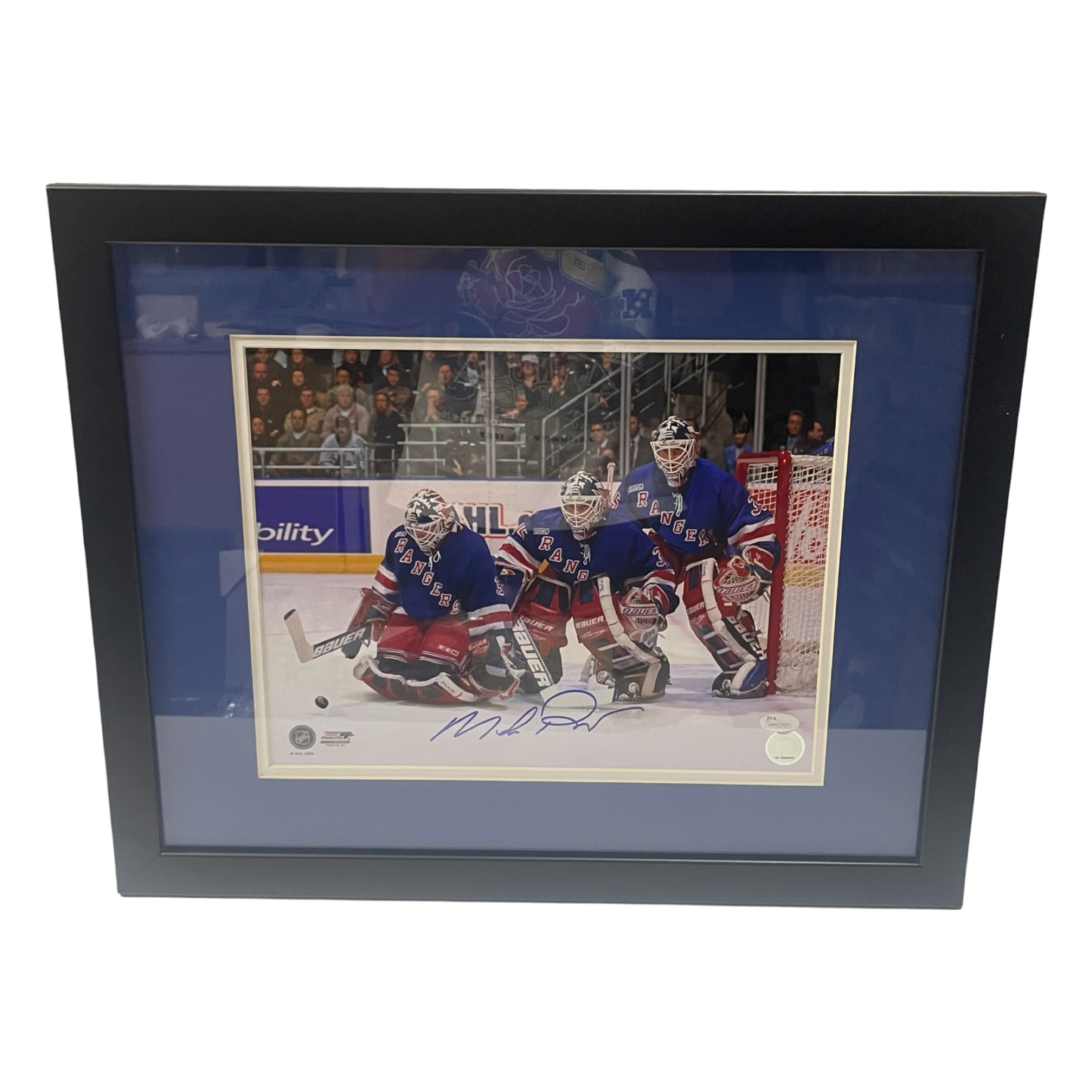 Mike Richter Autographed New York Rangers Framed 11x14 JSA