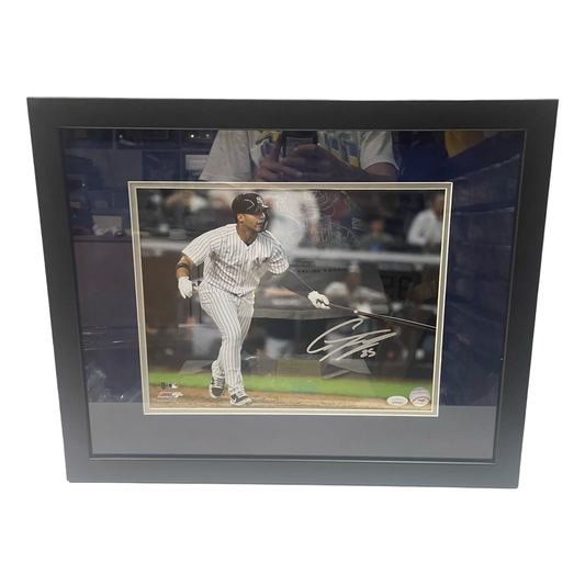 Gleyber Torres Autographed New York Yankees Framed 11x14 Horizontal JSA