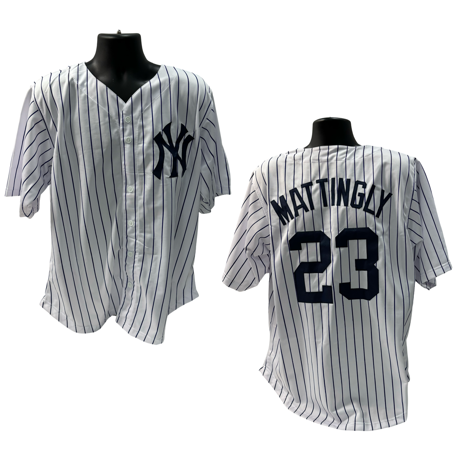 Don Mattingly Unsigned New York Yankees Pinstripe Jersey