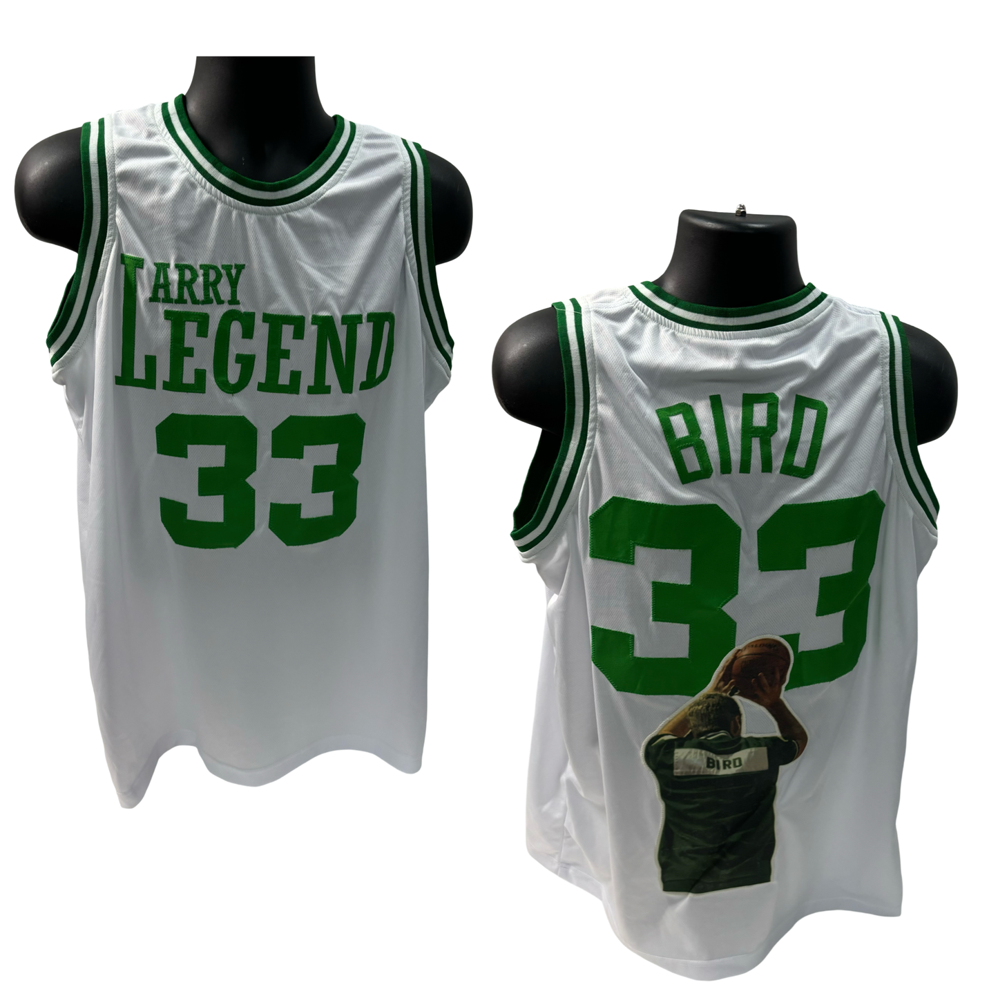 Larry Bird Unsigned Custom Larry Legend White Jersey