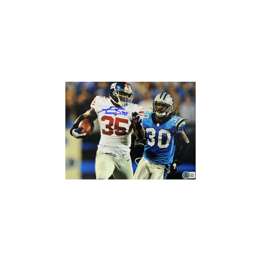 Andre Brown Autographed New York Giants Look Back 8x10 Beckett