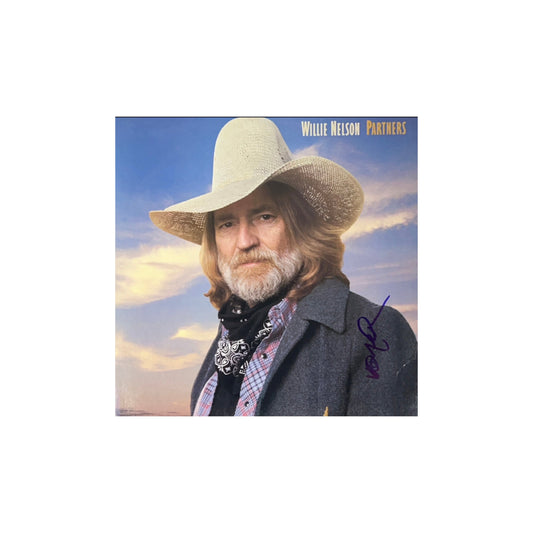 Willie Nelson Autographed Partners Vinyl Record JSA