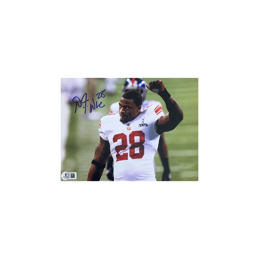 D.J. Ware Autographed New York Giants Arm Up 8x10 Beckett