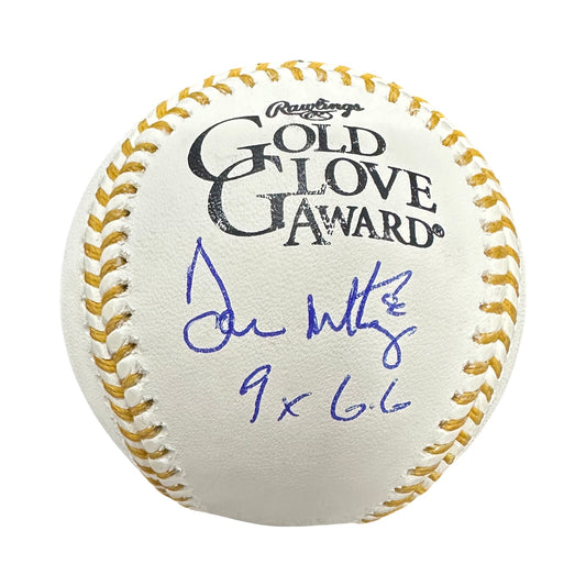 Don Mattingly Autographed New York Yankees Inscribed 9x GG Logo OMLB Beckett