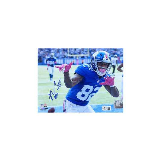 Roger Lewis Jr. Autographed New York Giants Close Up Celebration 8x10 Beckett